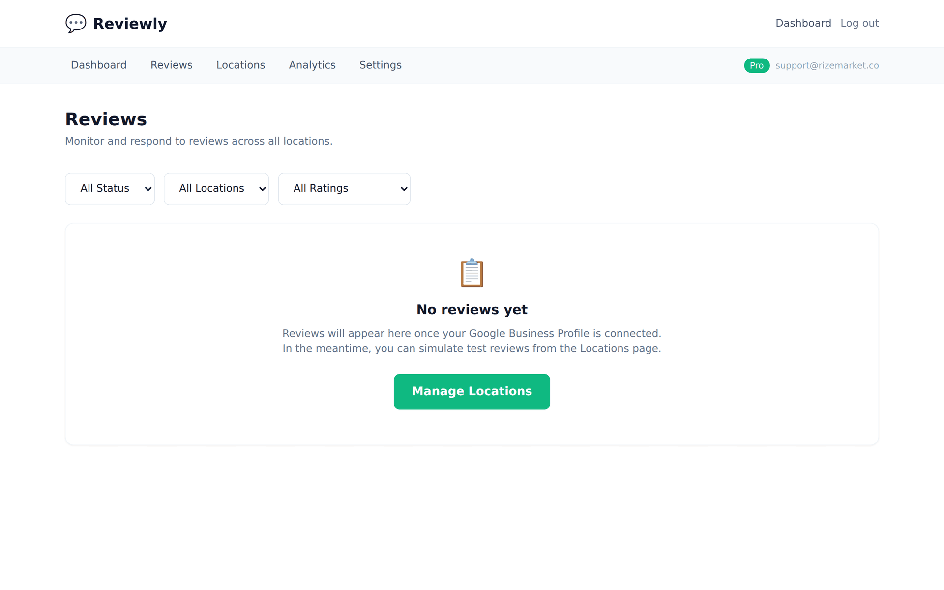 Managing salon client reviews in Typani